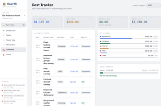 Hearth — Home Maintenance Tracker with Repairs, Warranties & Tasks