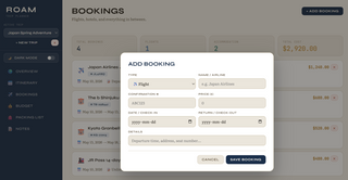 Roam — Travel Itinerary Planner with Budget & Packing List